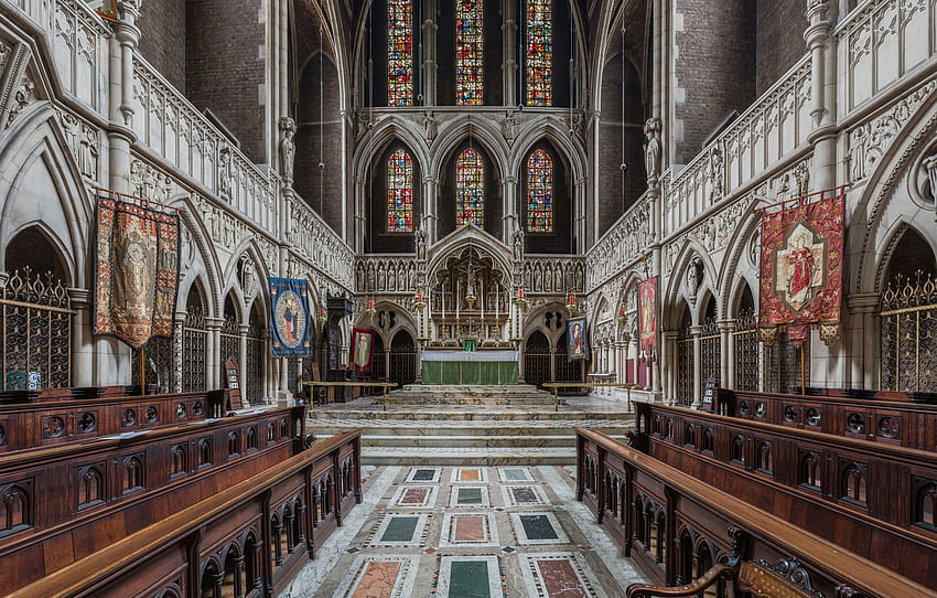 London, UK, Diliff, St Augustine's Church, Kilburn Interior for , section Ð¸Ð½ÑÐµÑÑÐµÑ, Church Inside HD wallpaper